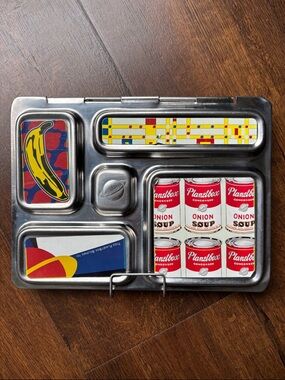 Planetbox Stainless Compartment Tray Lunchbox with Pop Art Inserts